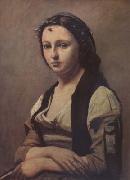 Jean Baptiste Camille  Corot La femme a la perle (mk11) Germany oil painting reproduction